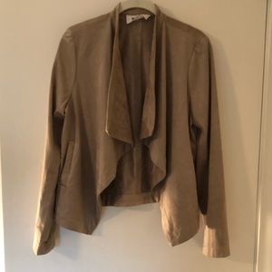 Faux suede draped jacket - BB Dakota